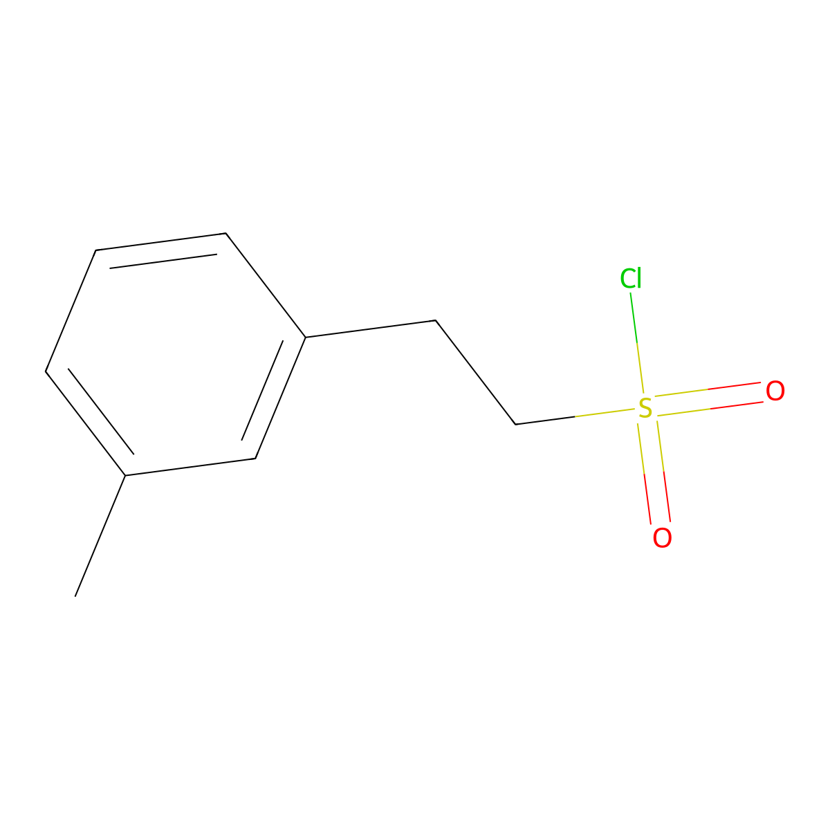 2-(3-Methylphenyl)ethane-1-sulfonyl chloride molecular structure, CAS 728919-63-9