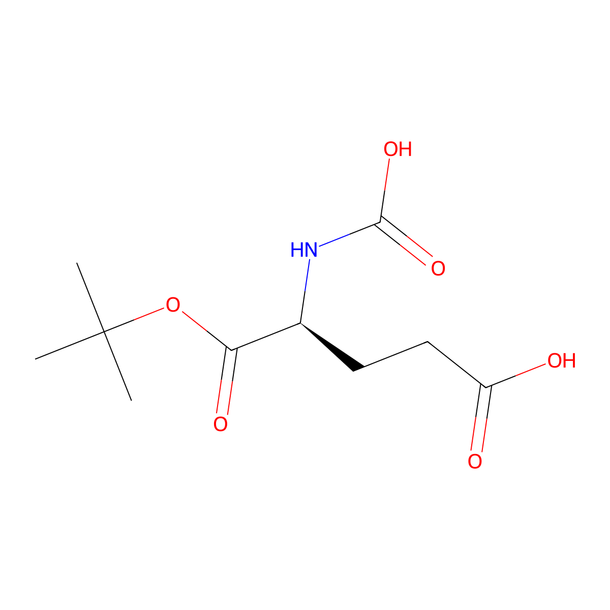 (4S)-5-(tert-butoxy)-4-(carboxyamino)-5-oxopentanoic acid molecular structure, CAS 728936-15-0