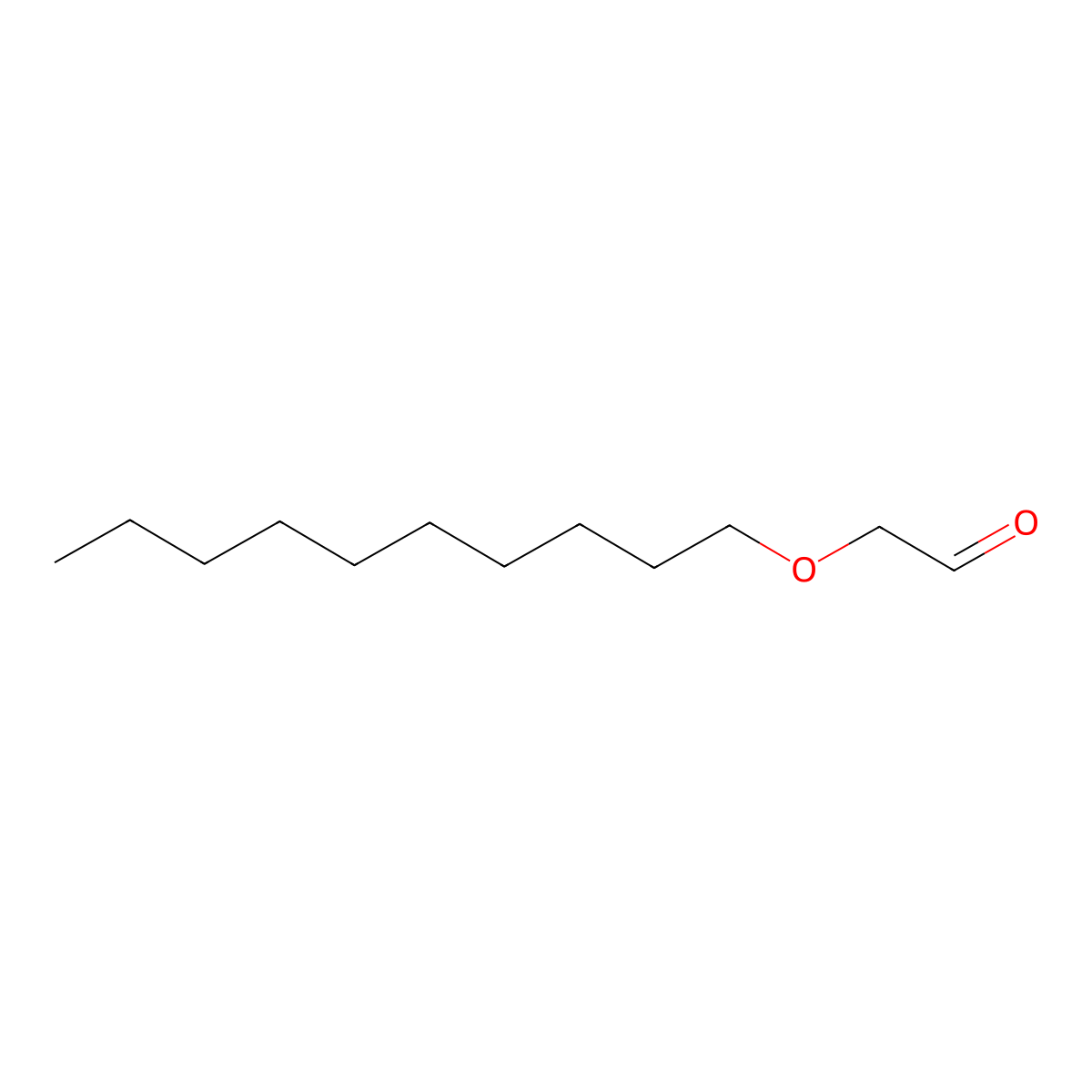 Acetaldehyde, (decyloxy)- molecular structure, CAS 72894-07-6