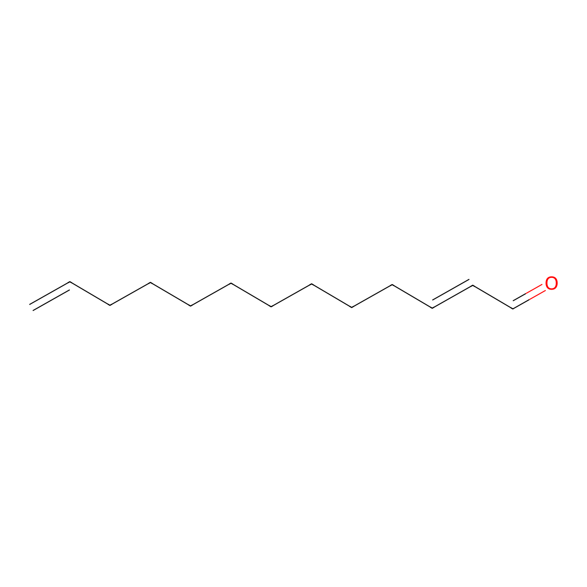 2,12-Tridecadienal molecular structure, CAS 72894-15-6