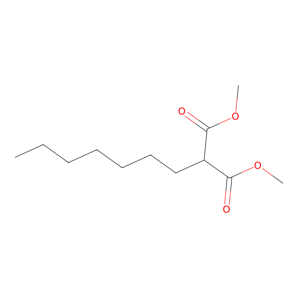 Propanedioic acid, 2-heptyl-, 1,3-dimethyl ester molecular structure, CAS 72894-16-7