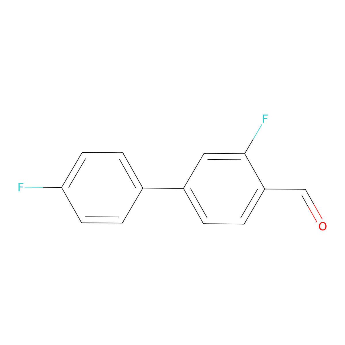 3,4'-Difluoro-[1,1'-biphenyl]-4-carbaldehyde molecular structure, CAS 728951-45-9