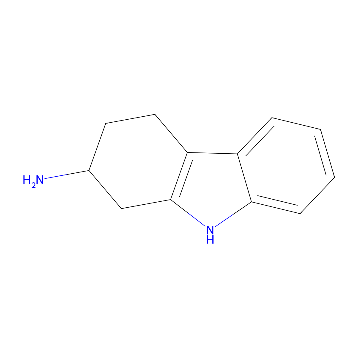 2,3,4,9-tetrahydro-1H-carbazol-2-amine molecular structure, CAS 72898-07-8