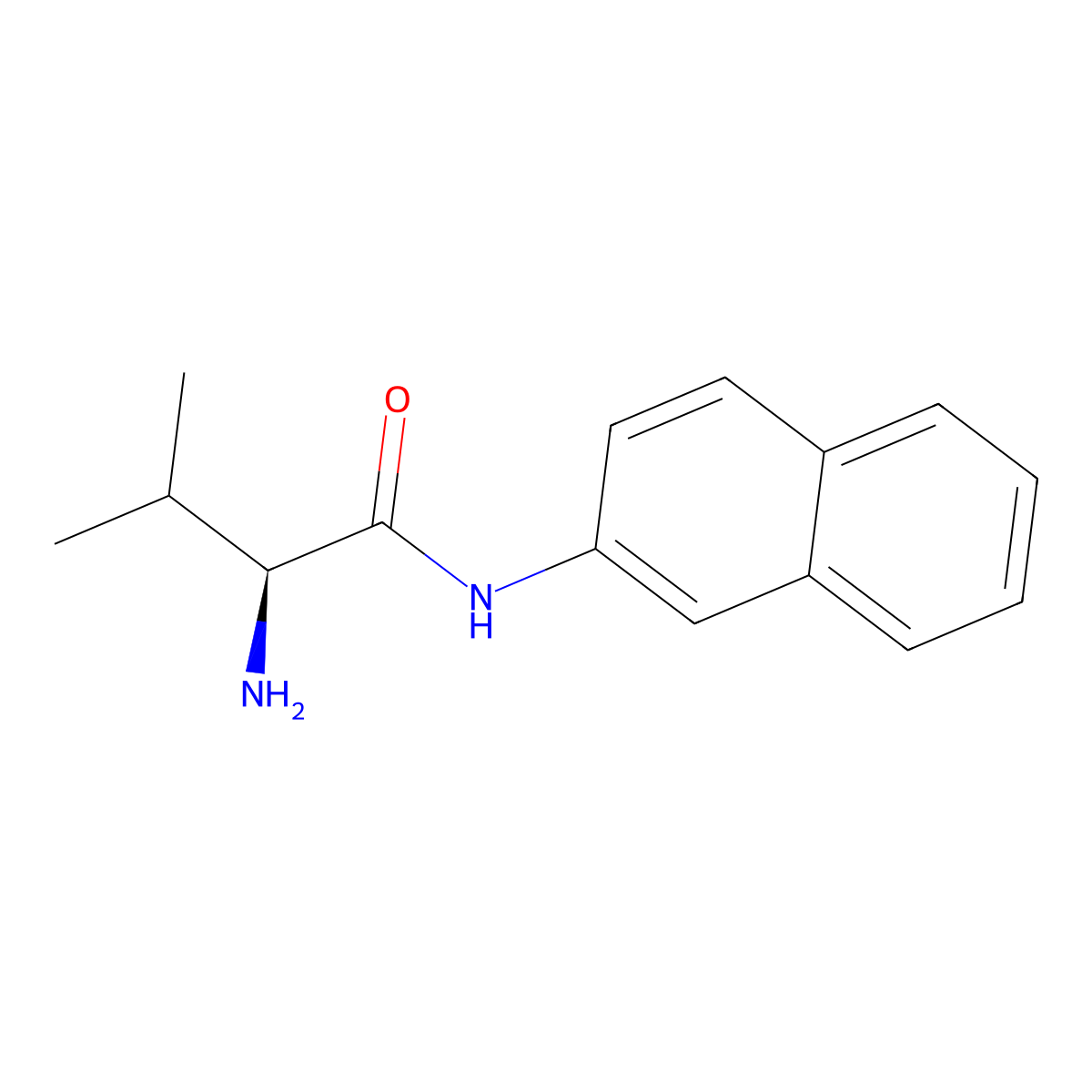 Valyl-beta-naphthylamide molecular structure, CAS 729-24-8
