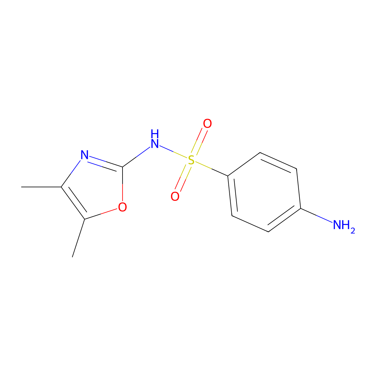 Sulfamoxole molecular structure, CAS 729-99-7