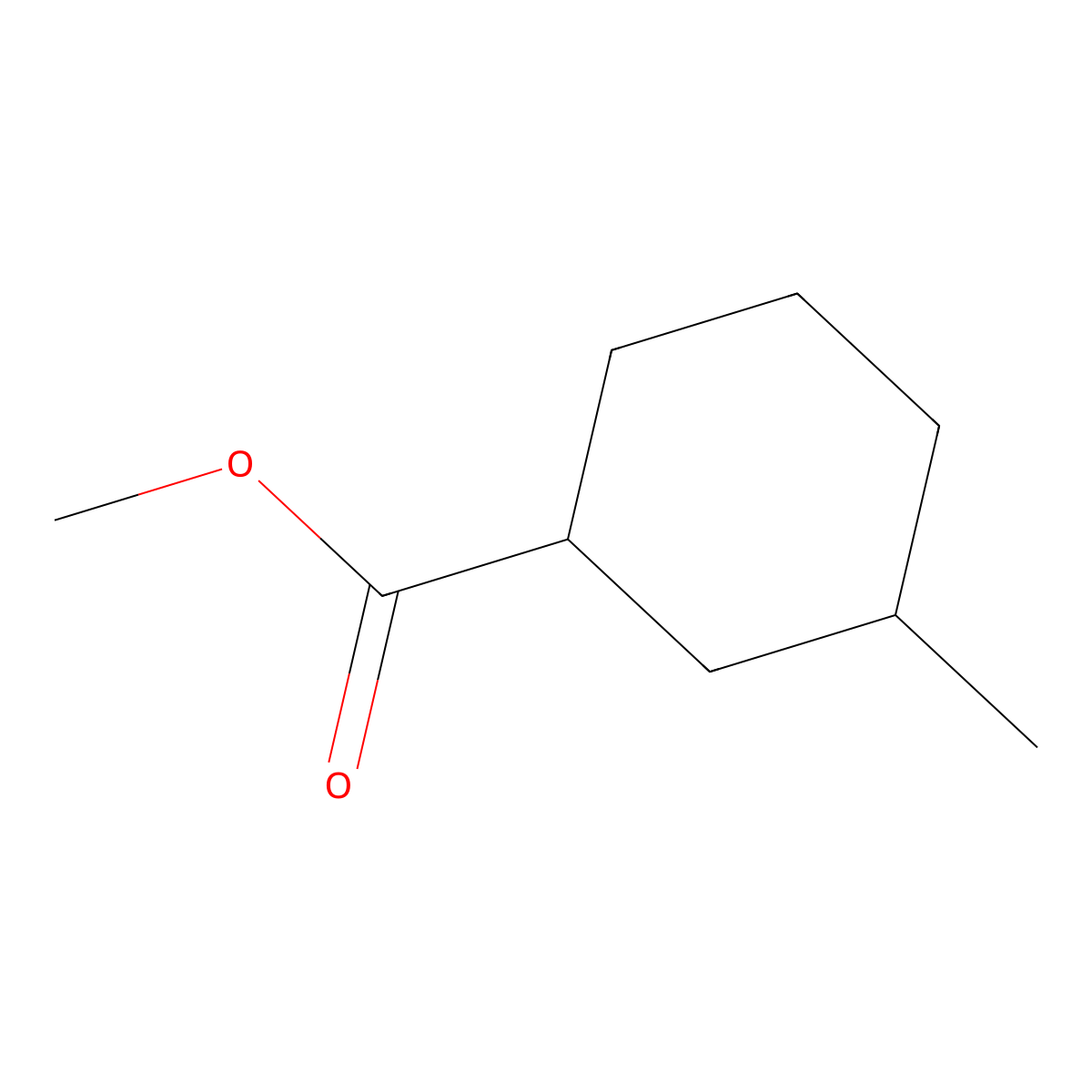 Methyl 3-methylcyclohexanecarboxylate molecular structure, CAS 72903-23-2