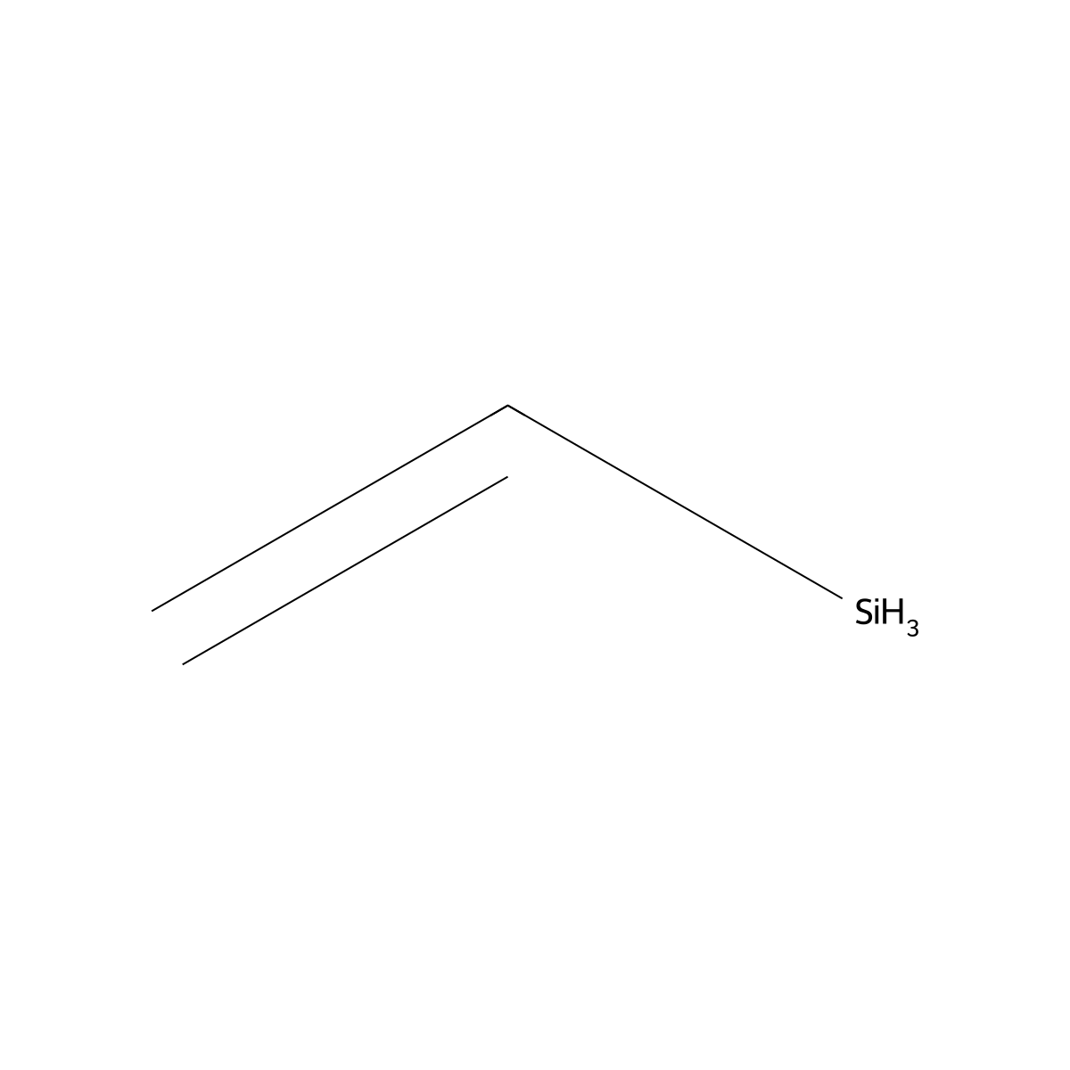 Vinylsilane molecular structure, CAS 7291-09-0