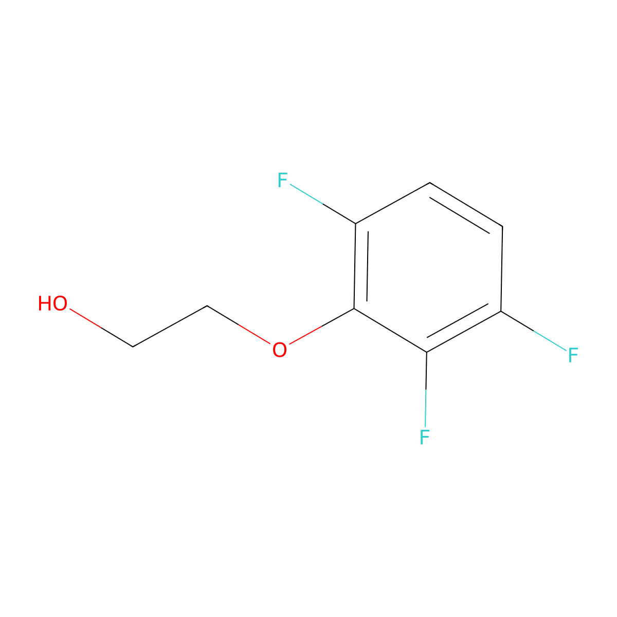 2-(2,3,6-Trifluorophenoxy)ethanol molecular structure, CAS 72912-49-3