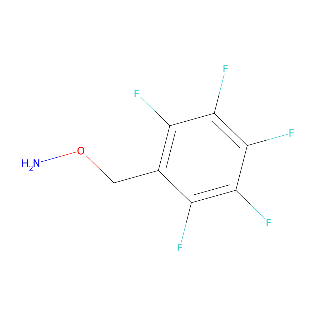 O-(2,3,4,5,6-Pentafluorobenzyl)hydroxylamine molecular structure, CAS 72915-12-9