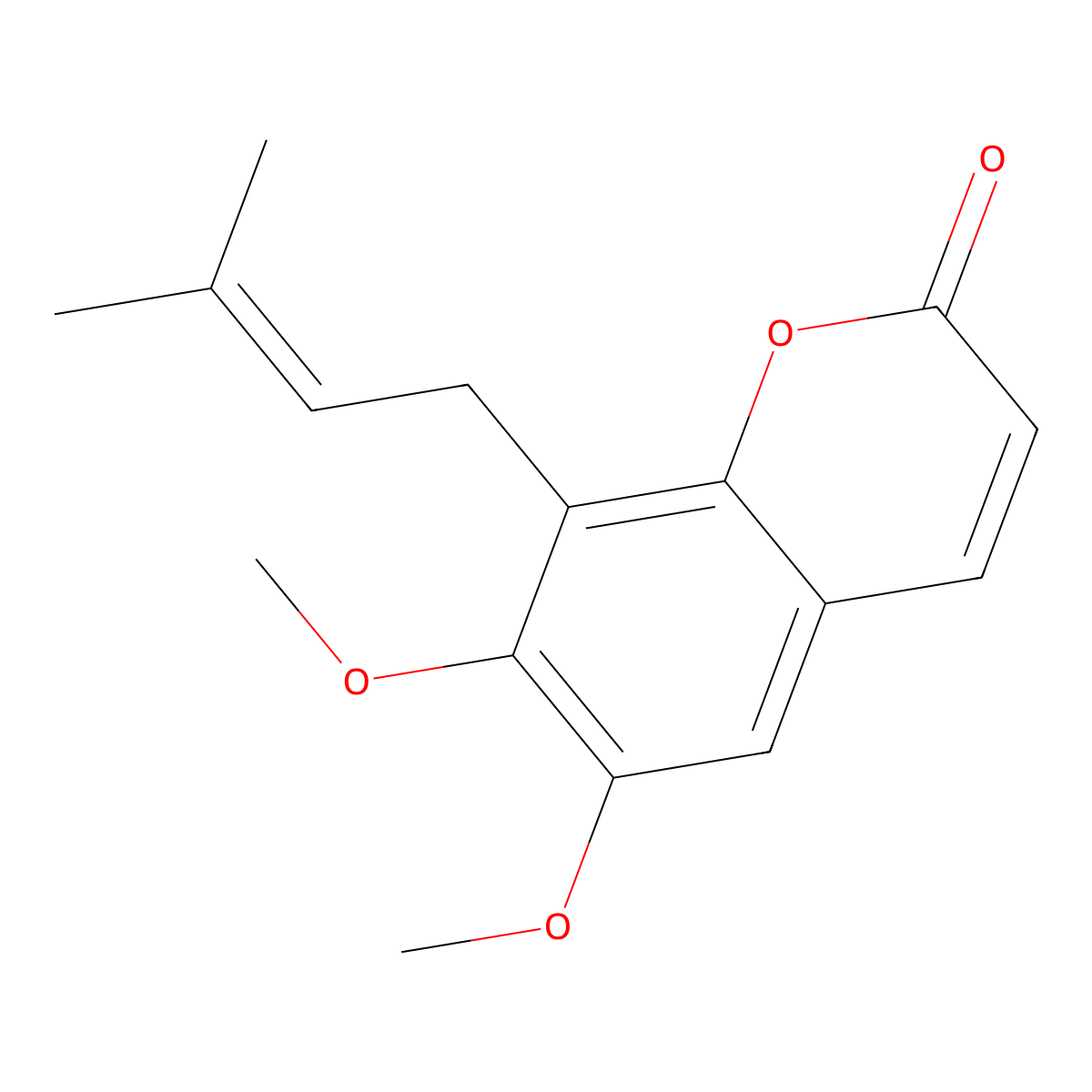 O-Methylcedrelopsin molecular structure, CAS 72916-61-1