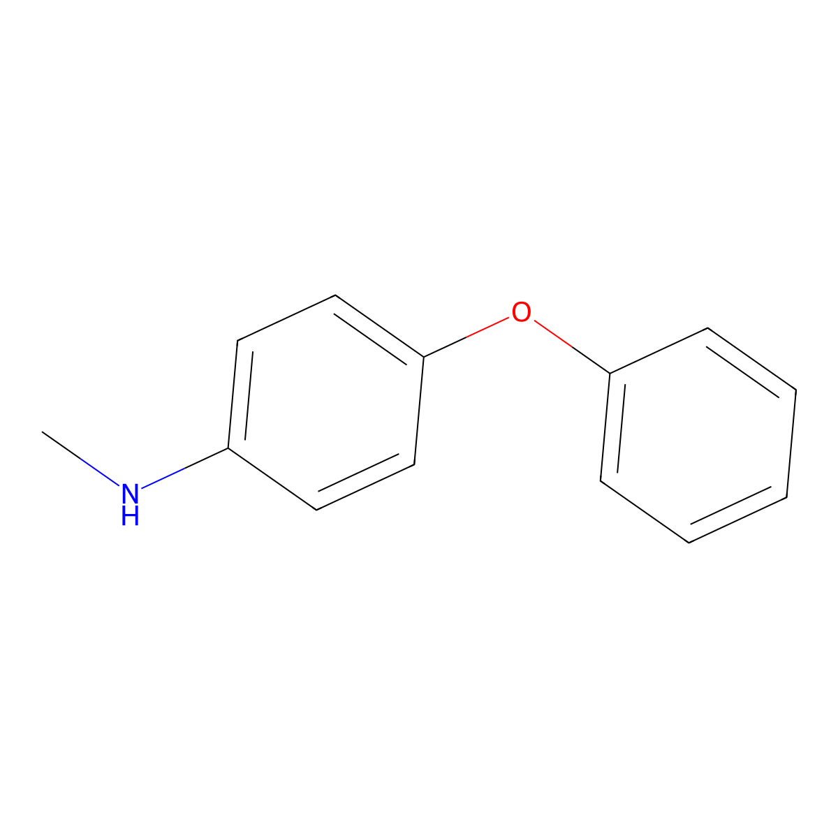 N-methyl-4-phenoxyaniline molecular structure, CAS 72920-03-7