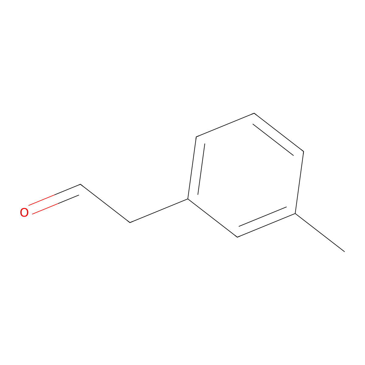 Benzeneacetaldehyde, 3-methyl- molecular structure, CAS 72927-80-1