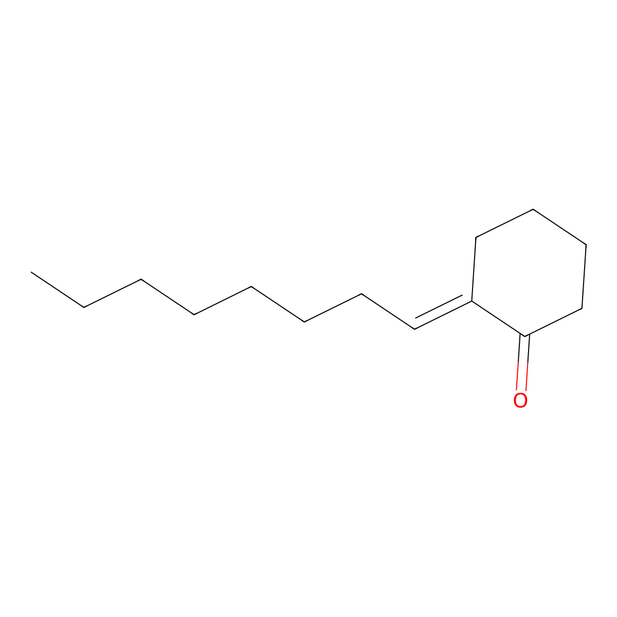 Cyclohexanone, 2-octylidene- molecular structure, CAS 72927-86-7