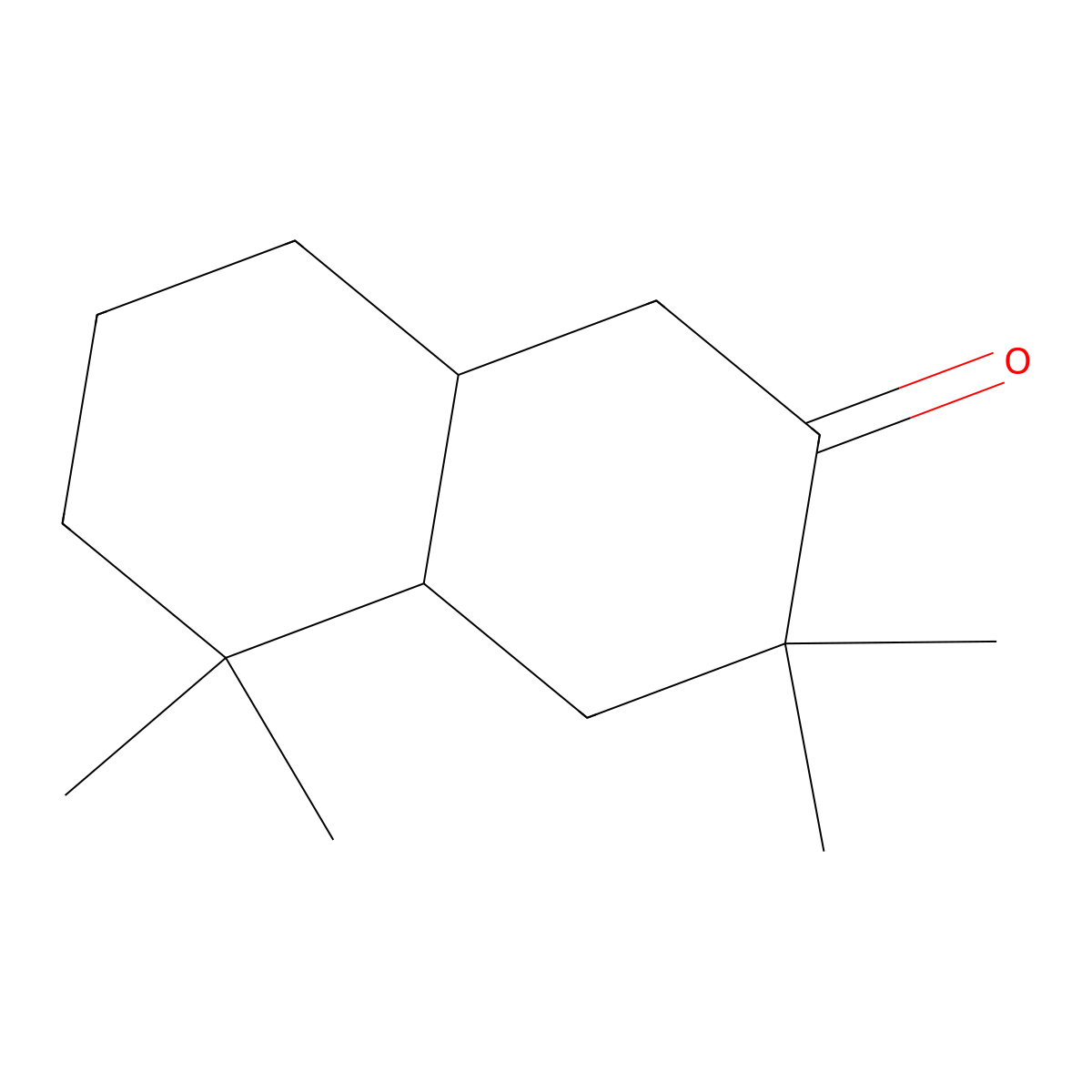 2(1H)-Naphthalenone, octahydro-3,3,5,5-tetramethyl- molecular structure, CAS 72927-88-9