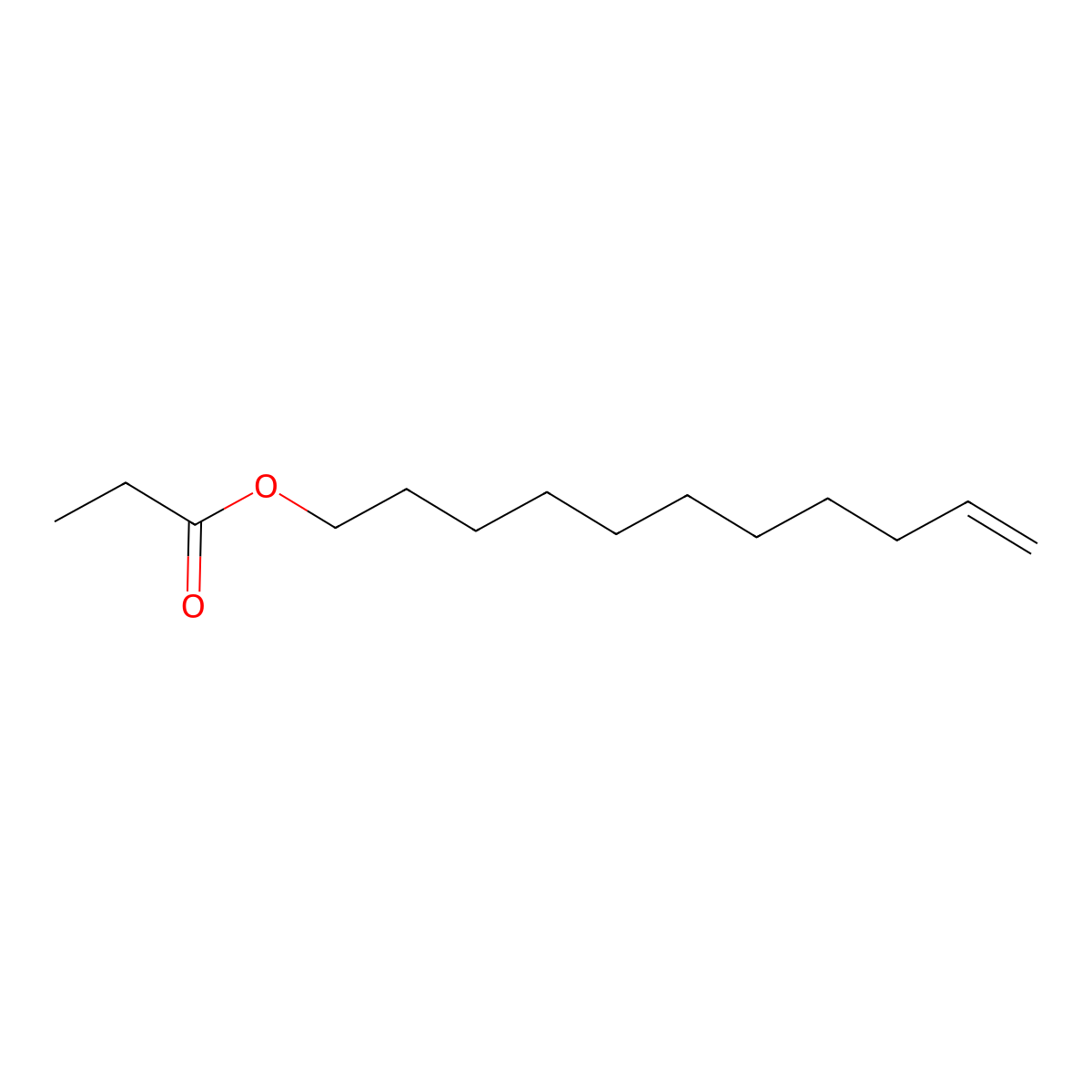 10-Undecen-1-ol, 1-propanoate molecular structure, CAS 72928-24-6