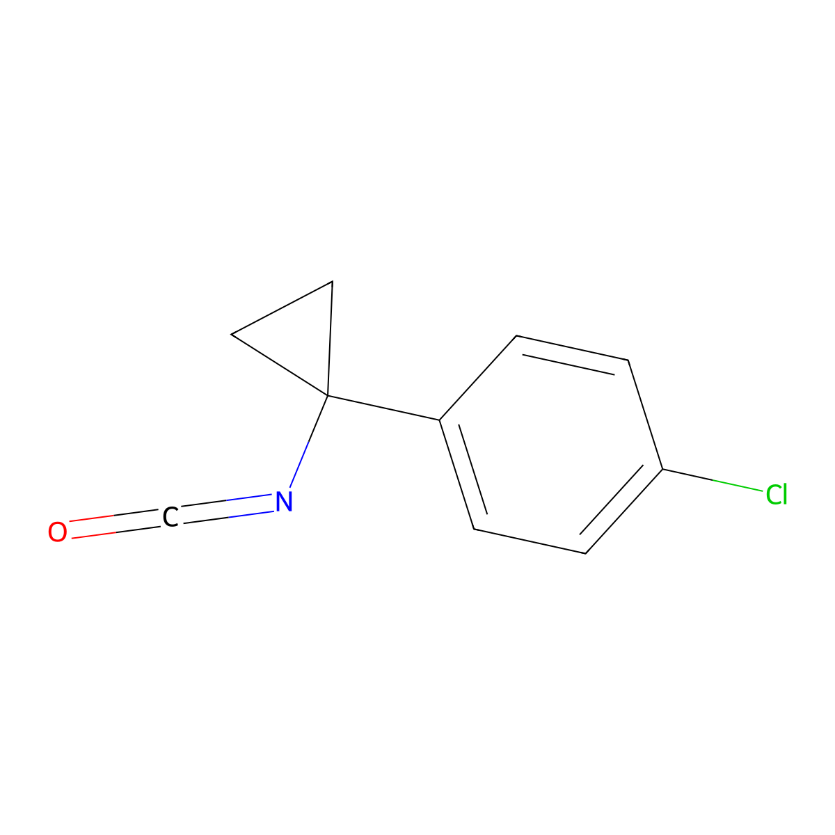 1-Chloro-4-(1-isocyanatocyclopropyl)benzene molecular structure, CAS 72934-38-4
