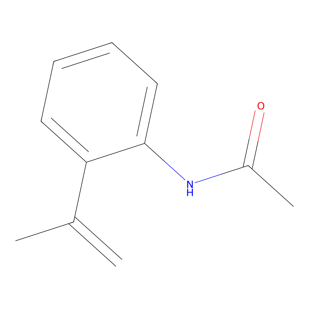 N-[2-(Prop-1-en-2-yl)phenyl]acetamide molecular structure, CAS 72934-86-2