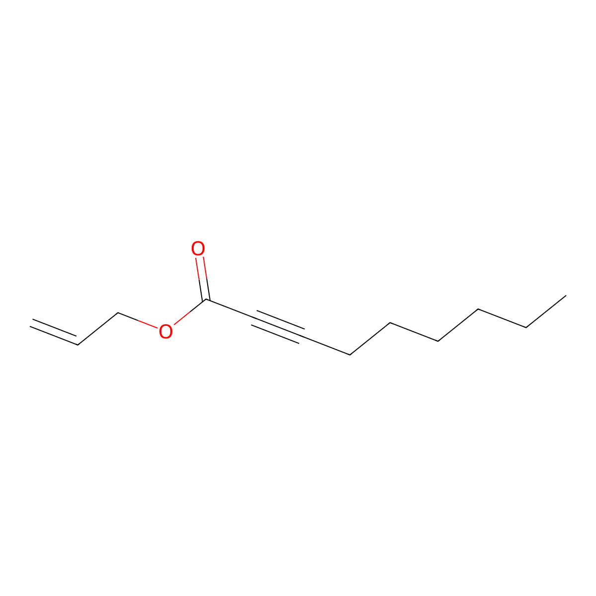 2-Nonynoic acid, 2-propen-1-yl ester molecular structure, CAS 72939-63-0