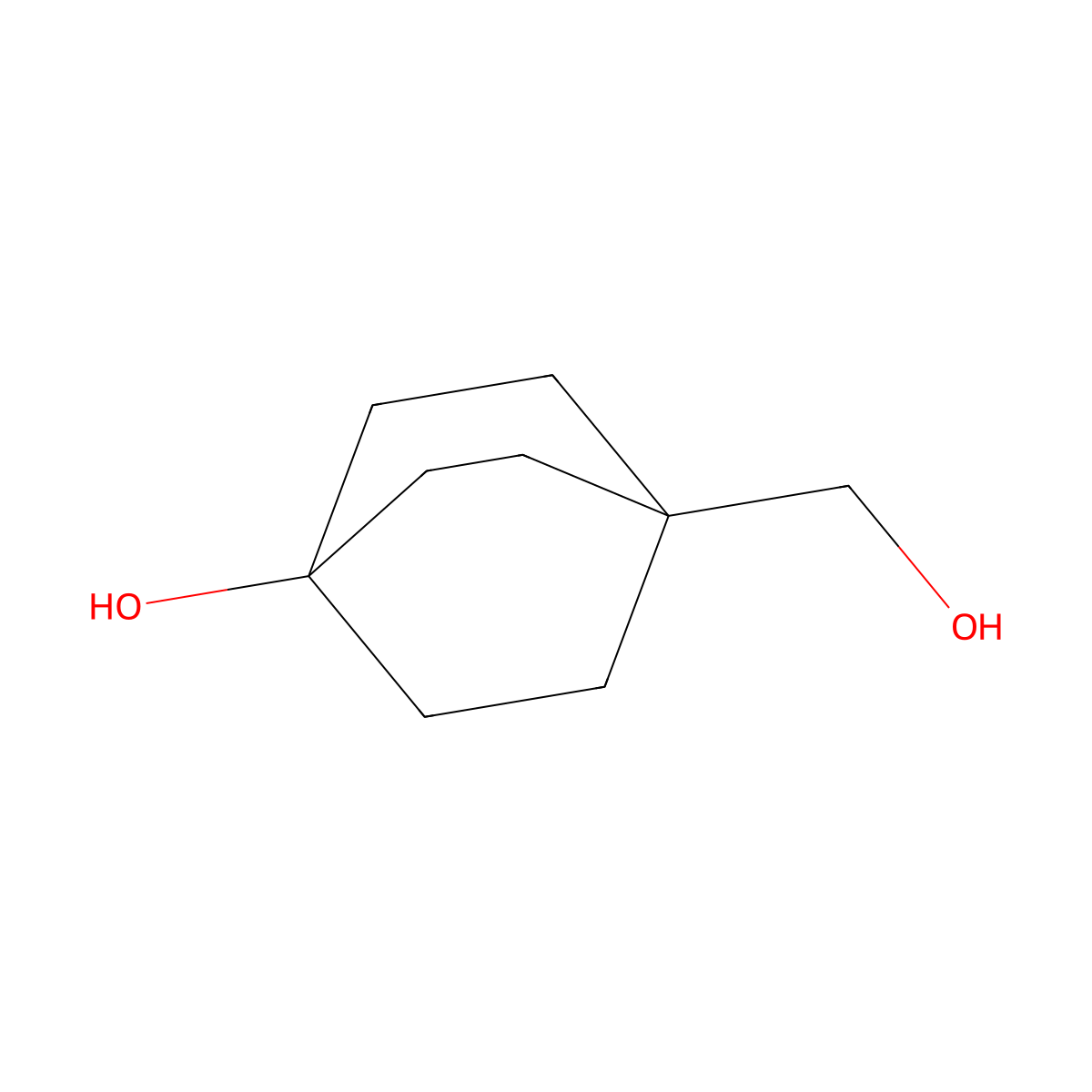4-(Hydroxymethyl)bicyclo[2.2.2]octan-1-ol molecular structure, CAS 72948-89-1
