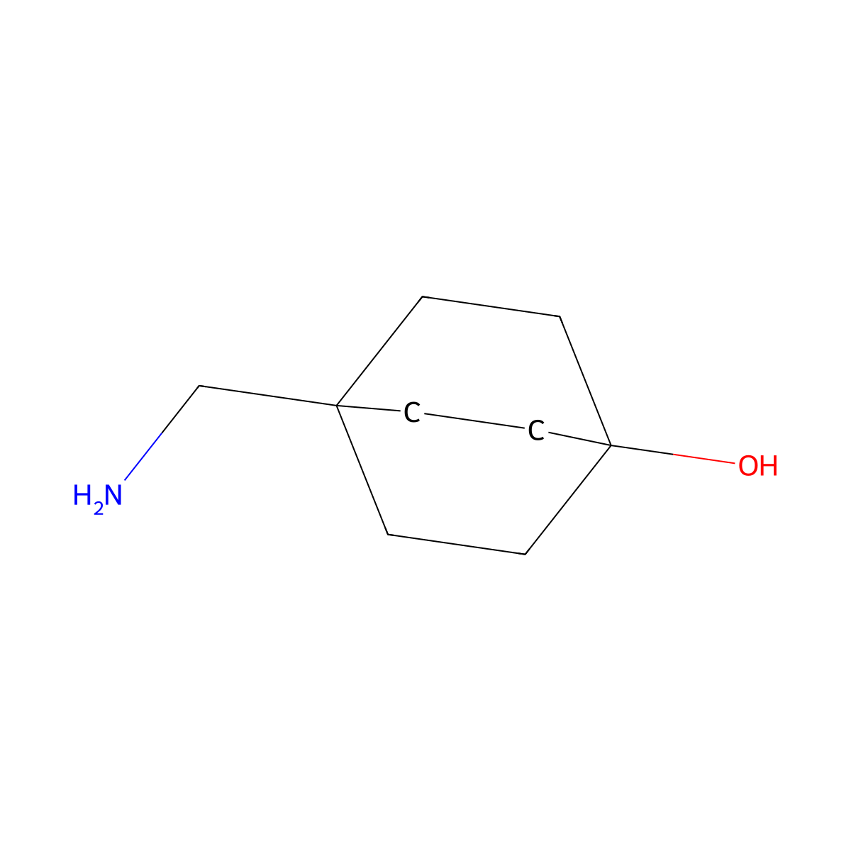 4-(Aminomethyl)bicyclo[2.2.2]octan-1-ol molecular structure, CAS 72948-92-6