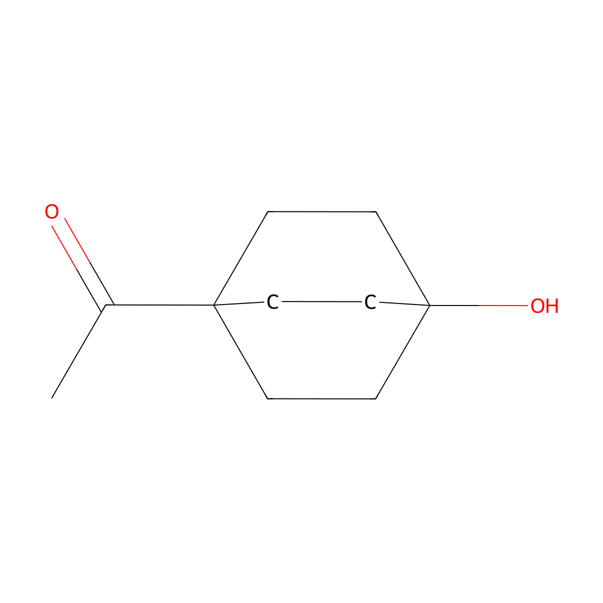 1-(4-Hydroxy-1-bicyclo[2.2.2]octanyl)ethanone molecular structure, CAS 72948-96-0