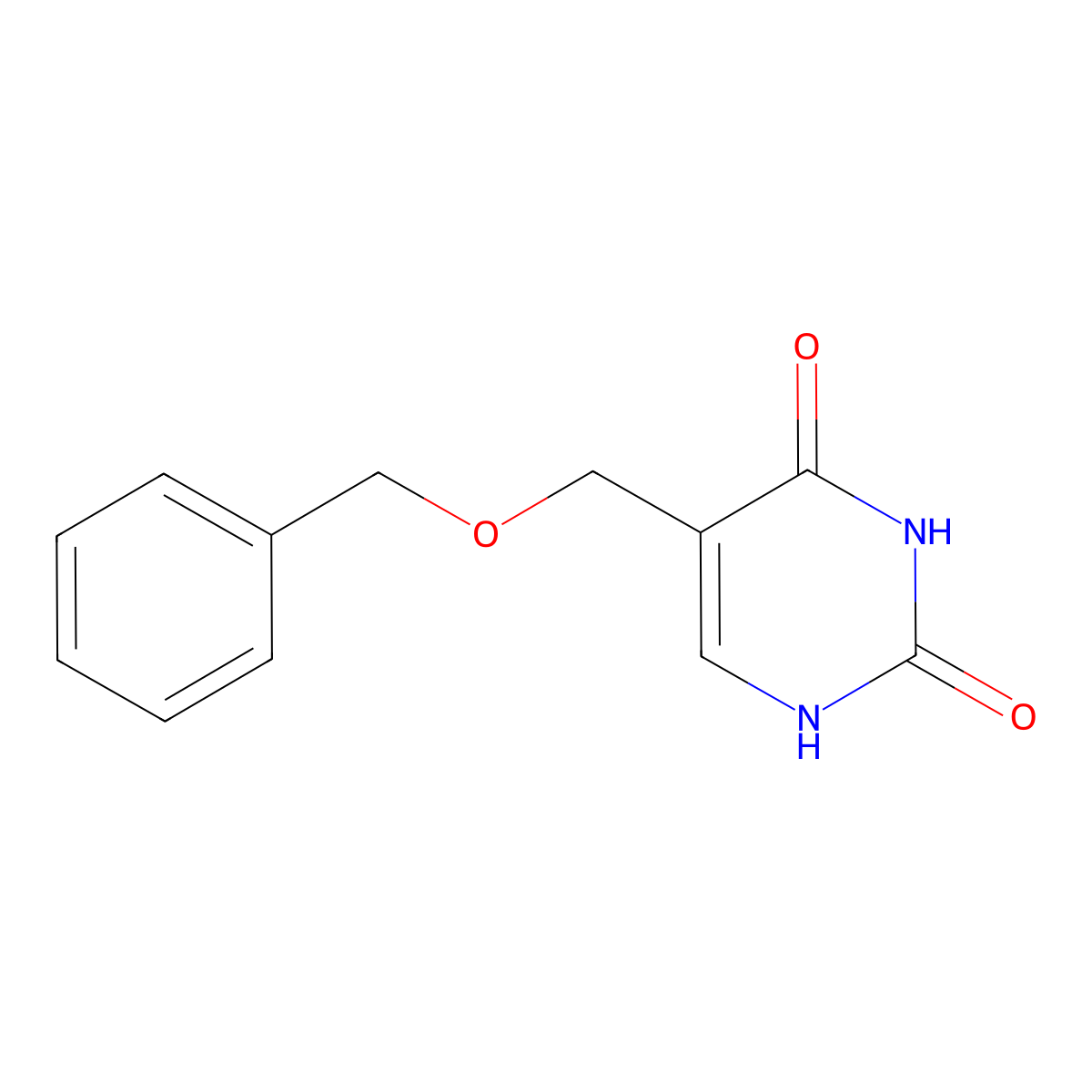 5-((Benzyloxy)methyl)pyrimidine-2,4(1H,3H)-dione molecular structure, CAS 7295-02-5