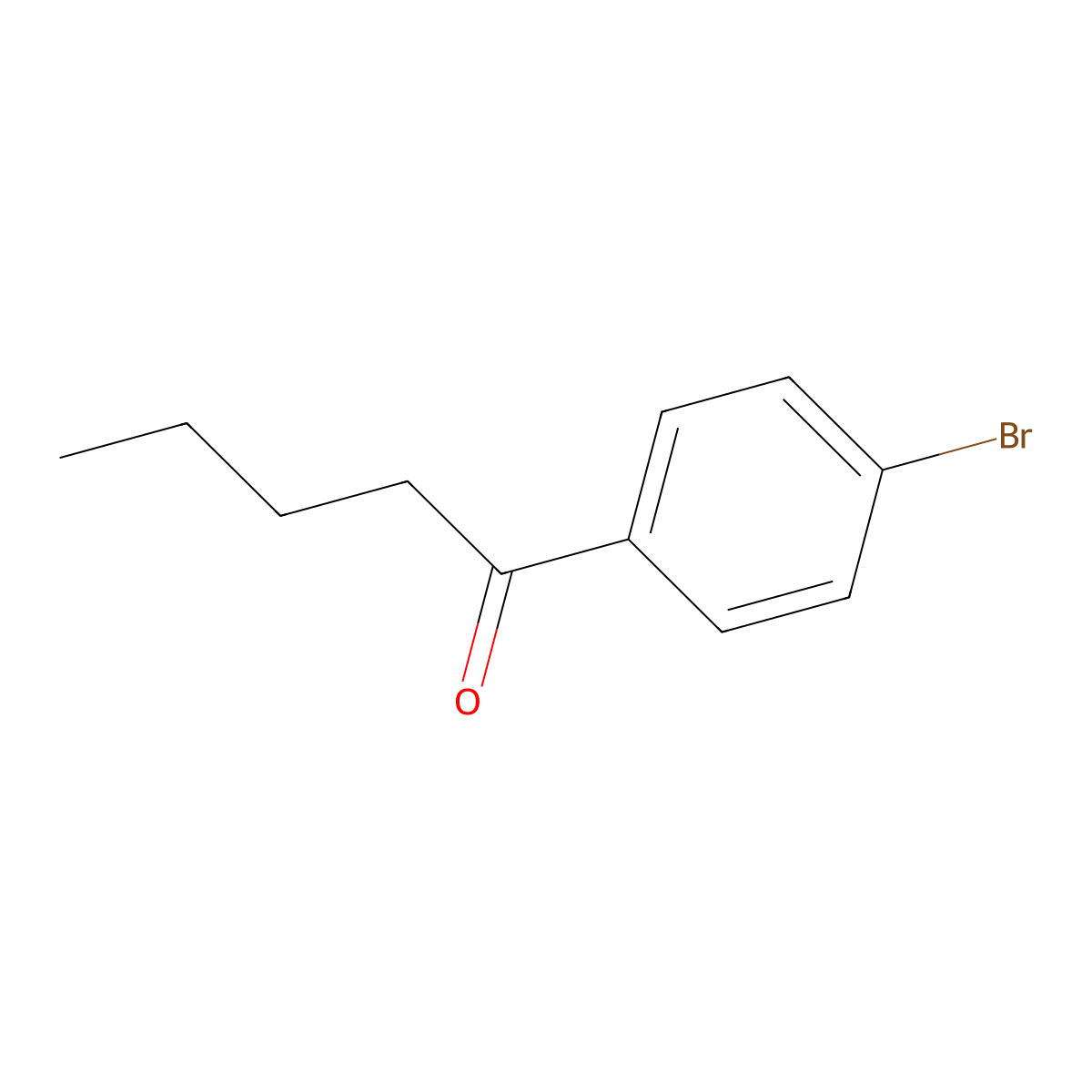 4'-Bromovalerophenone molecular structure, CAS 7295-44-5