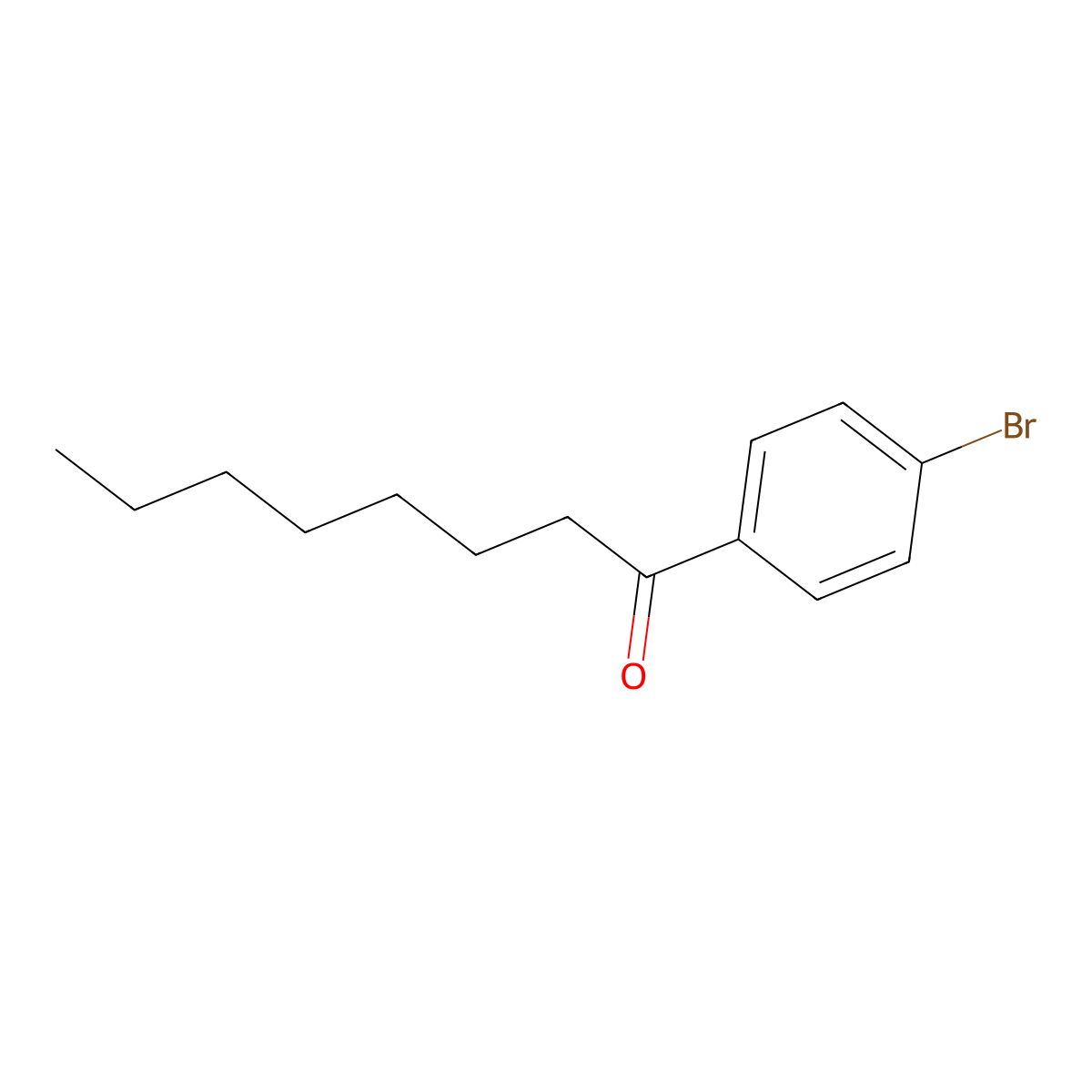p-Bromophenyl heptyl ketone molecular structure, CAS 7295-48-9