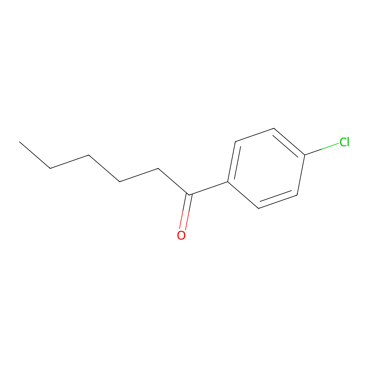 4'-Chlorohexanophenone molecular structure, CAS 7295-50-3