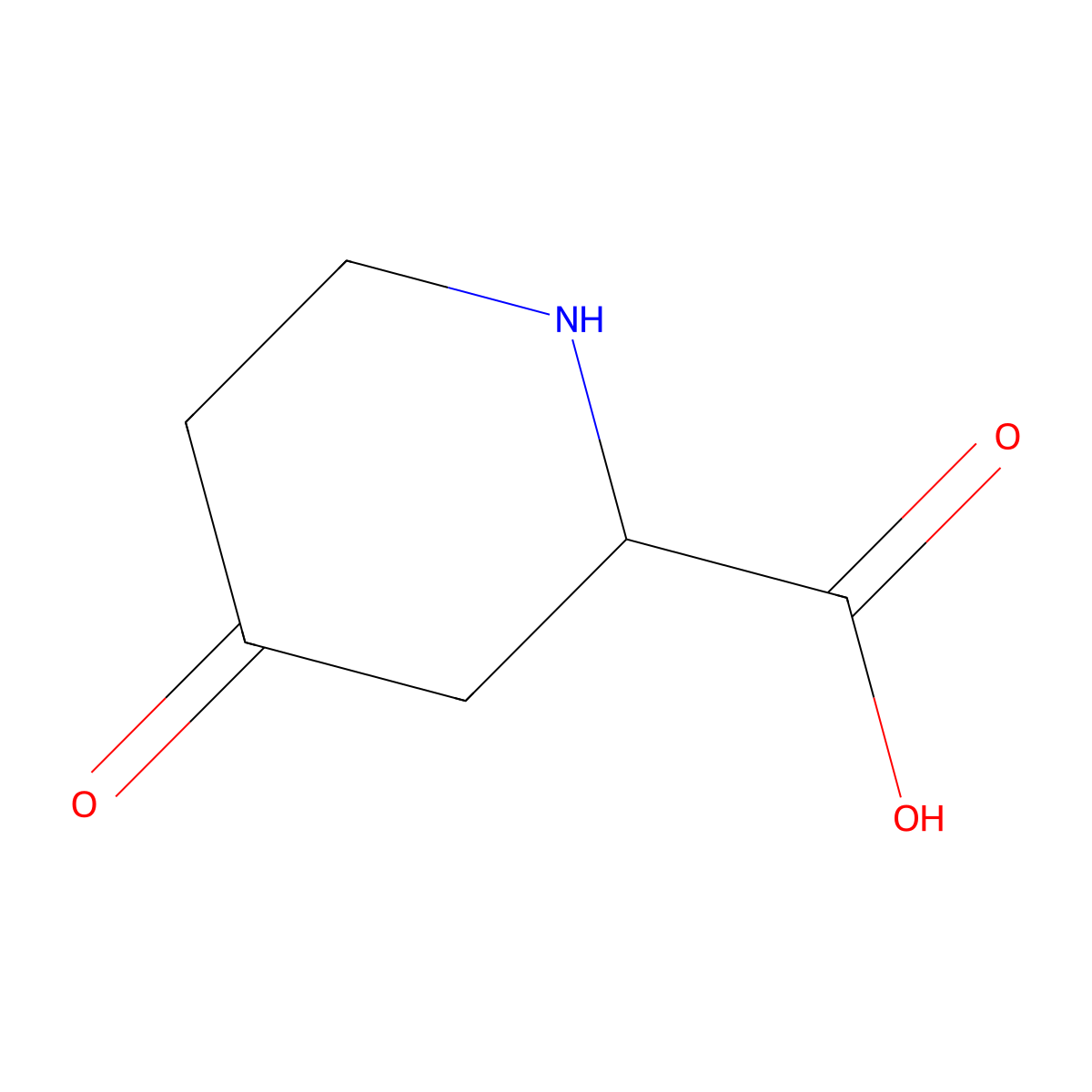 4-Oxopiperidine-2-carboxylic acid molecular structure, CAS 7295-68-3