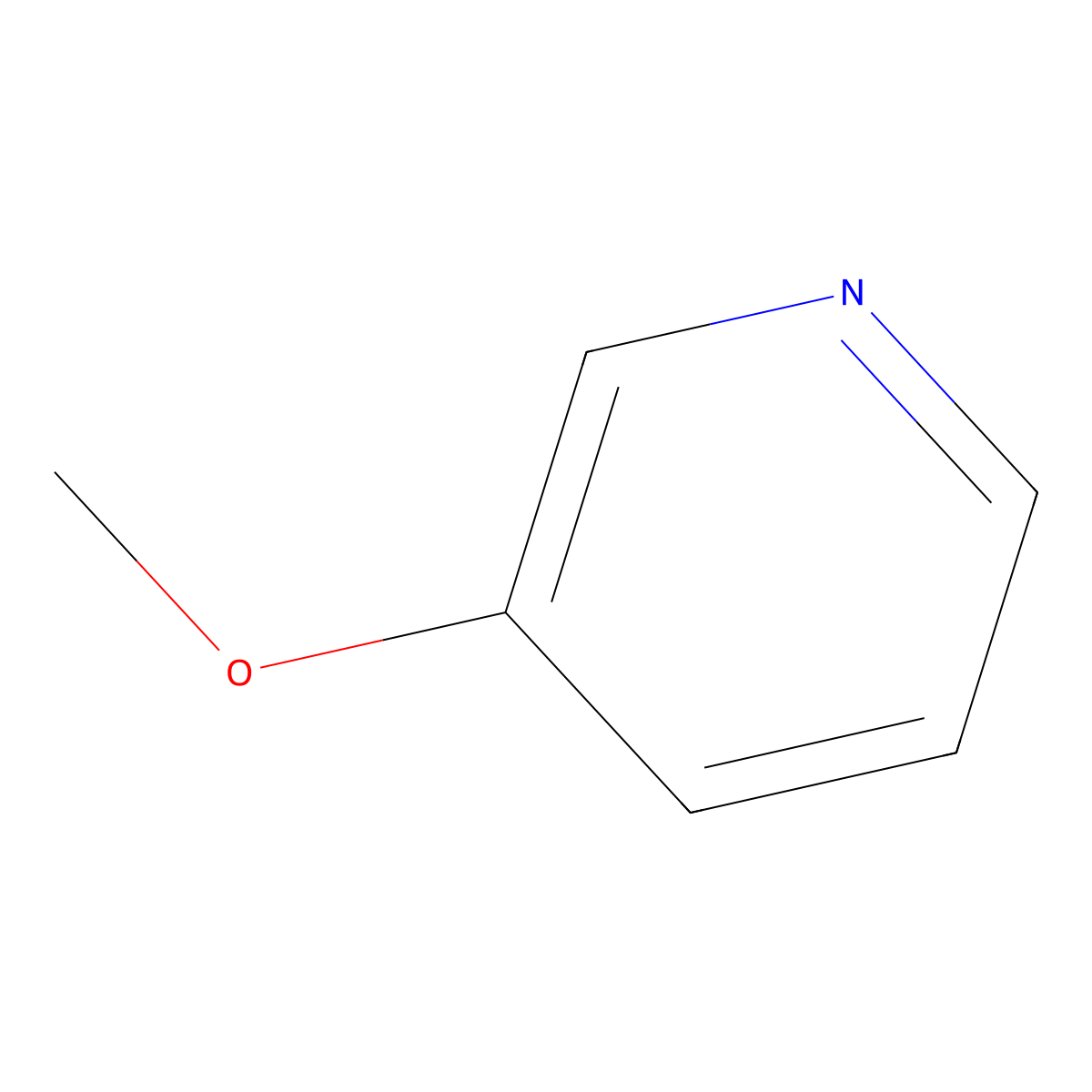 3-Methoxypyridine molecular structure, CAS 7295-76-3