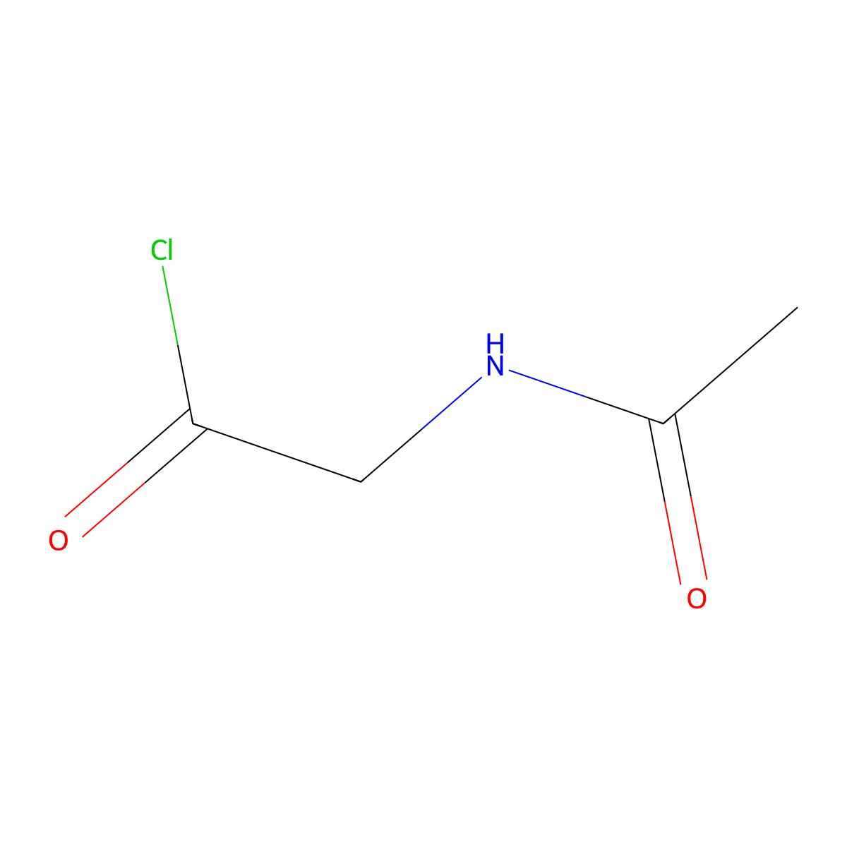 2-Acetamidoacetyl chloride molecular structure, CAS 72952-59-1