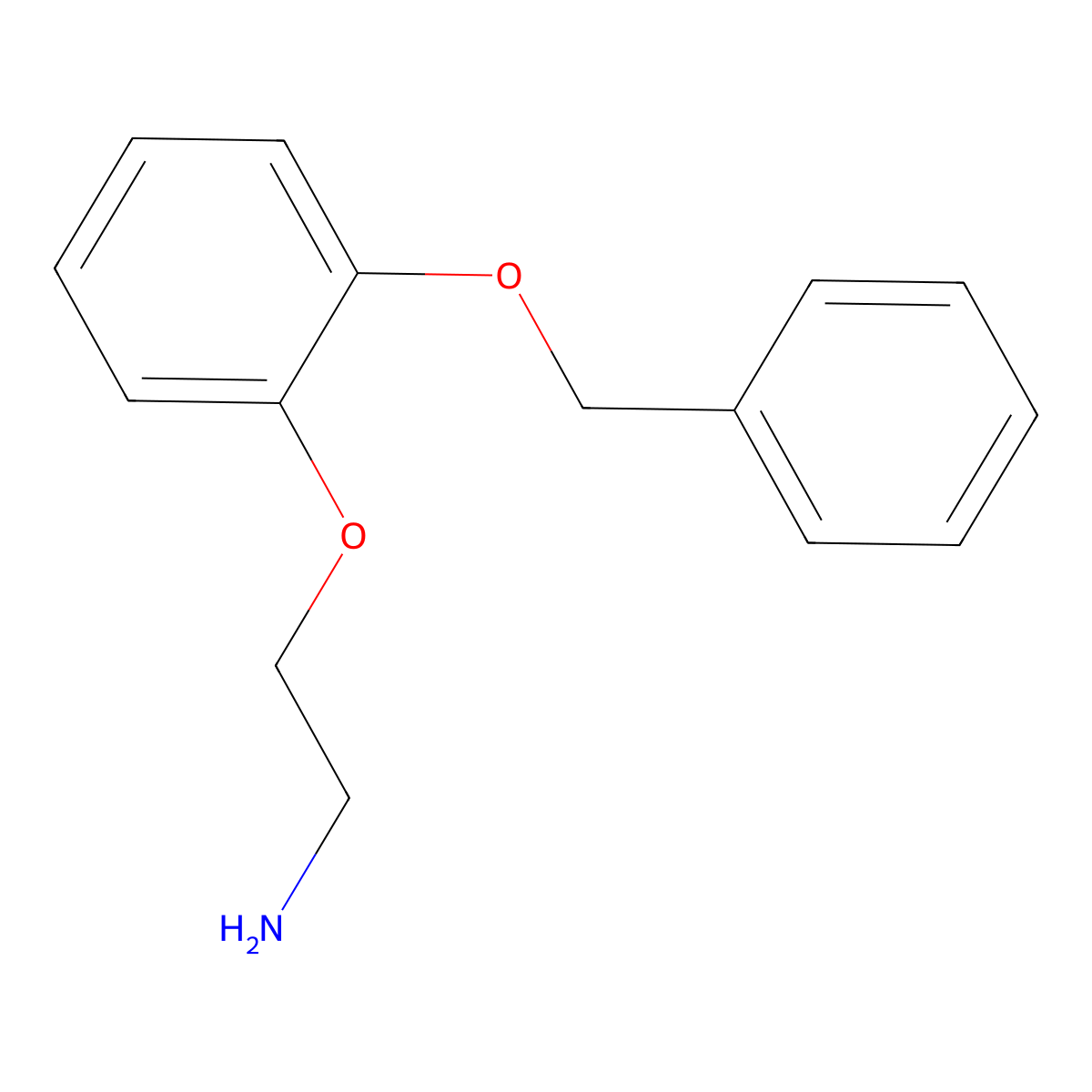 2-(2-Benzyloxyphenoxy)ethylamine molecular structure, CAS 72955-81-8