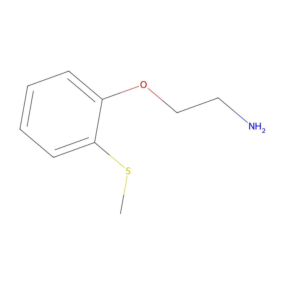 2-[2-(Methylthio)phenoxy]ethylamine molecular structure, CAS 72955-86-3