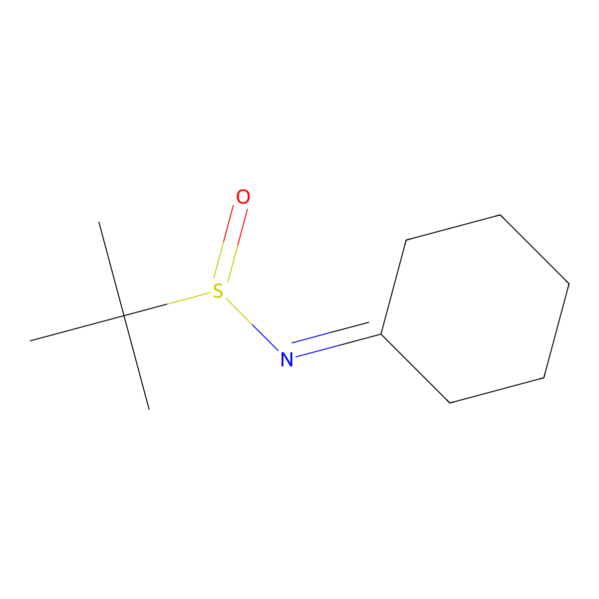 N-Cyclohexylidene-2-methylpropane-2-sulfinamide molecular structure, CAS 729559-16-4