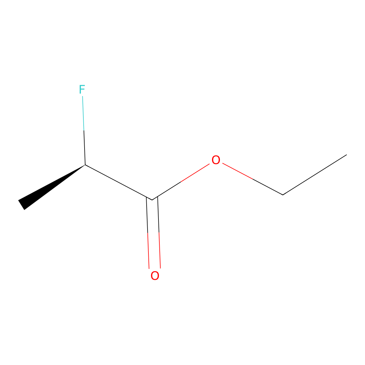 Ethyl (2R)-2-fluoropropanoate molecular structure, CAS 72959-94-5