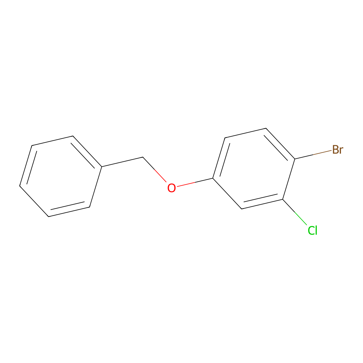 4-(Benzyloxy)-1-bromo-2-chlorobenzene molecular structure, CAS 729590-57-2
