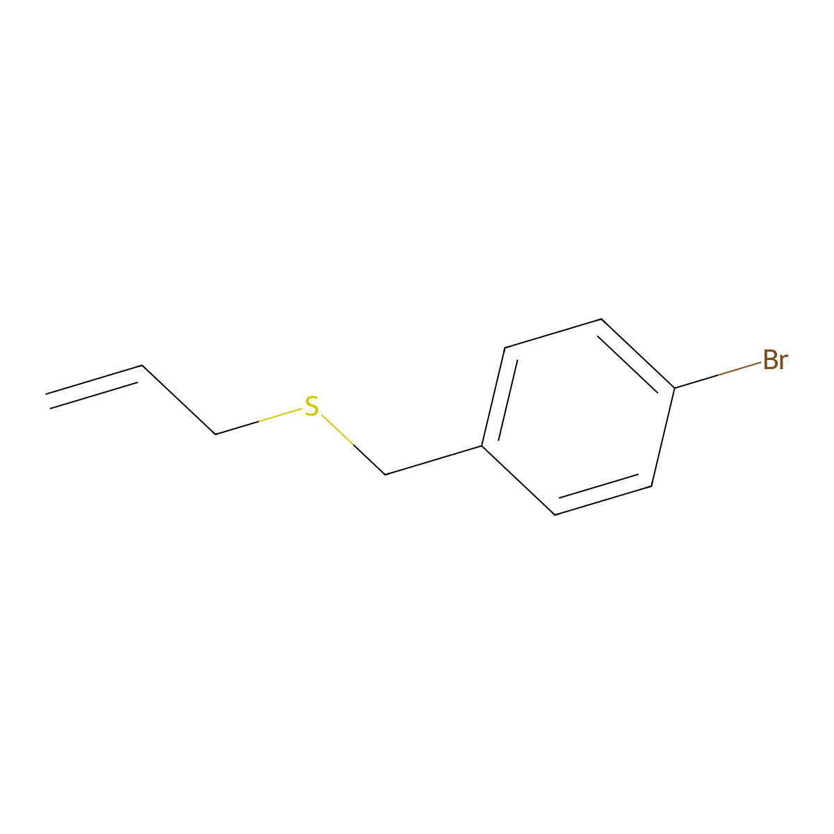 Allyl 4-bromobenzyl sulfide molecular structure, CAS 729598-32-7