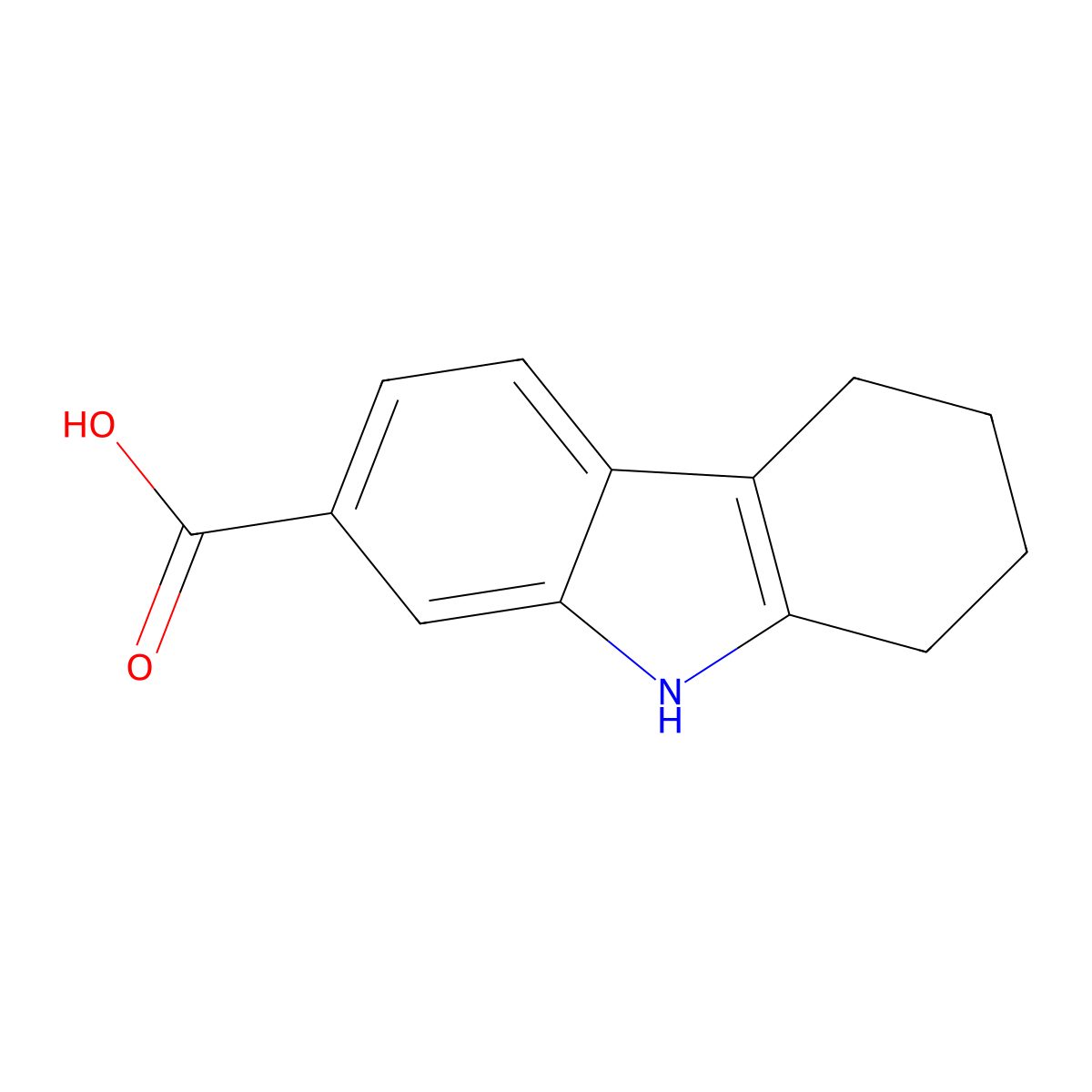 2,3,4,9-tetrahydro-1H-carbazole-7-carboxylic acid molecular structure, CAS 729613-71-2