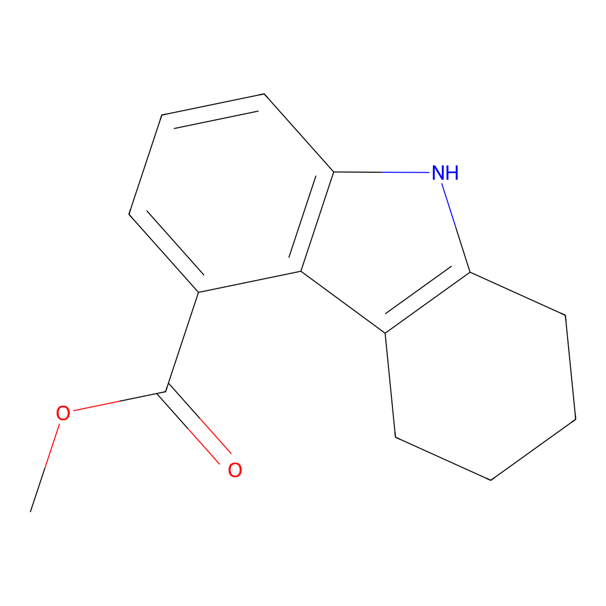 methyl 2,3,4,9-tetrahydro-1H-carbazole-5-carboxylate molecular structure, CAS 729613-72-3
