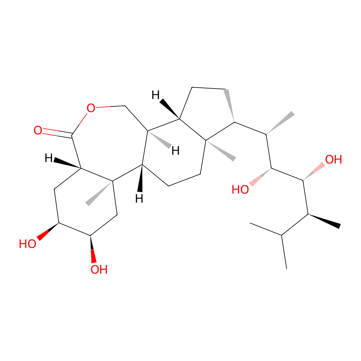 Brassinolide molecular structure, CAS 72962-43-7