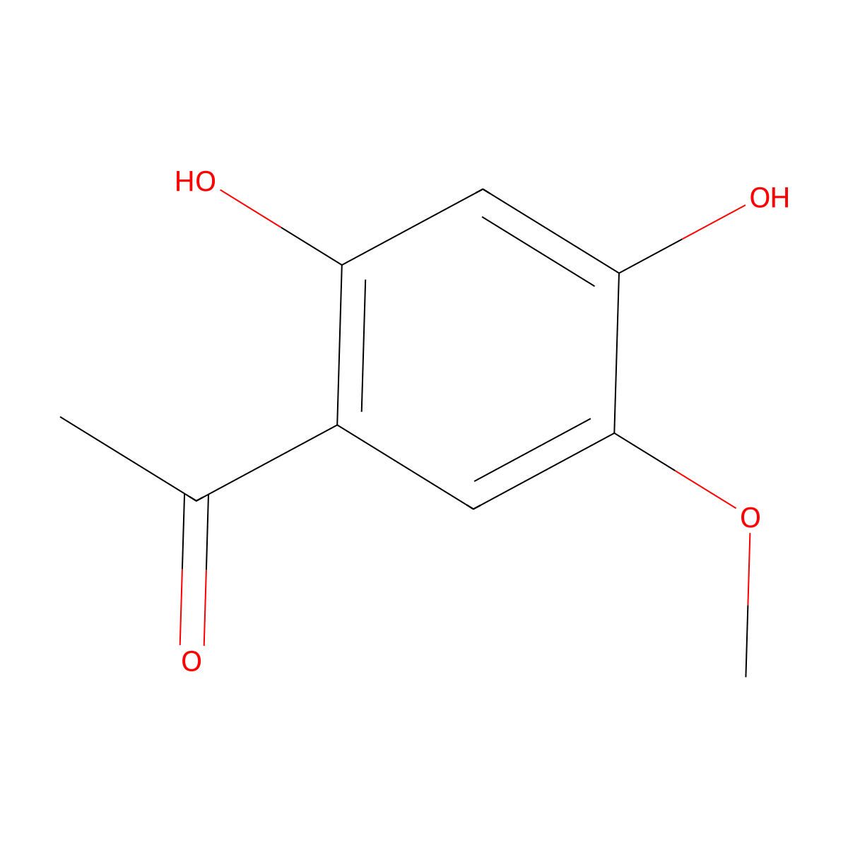 1-(2,4-Dihydroxy-5-methoxyphenyl)ethan-1-one molecular structure, CAS 7298-21-7