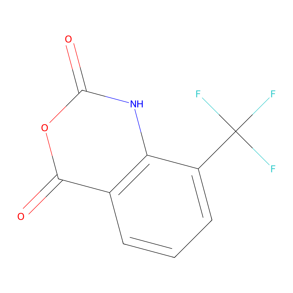 8-(Trifluoromethyl)-2H-3,1-benzoxazine-2,4(1H)-dione molecular structure, CAS 72985-50-3