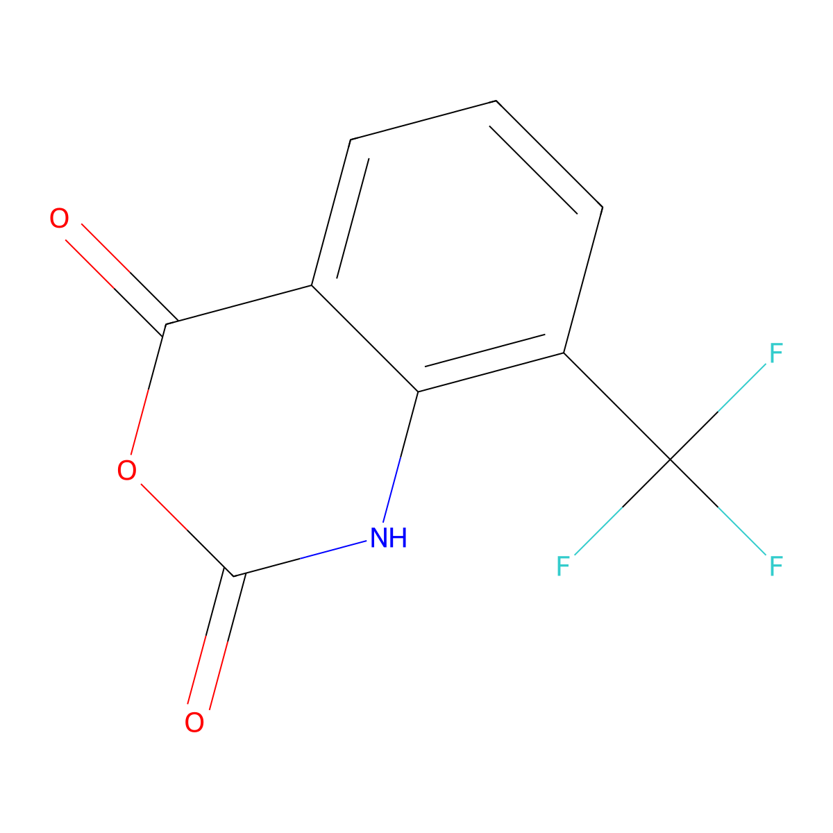 8-(Trifluoromethyl)-2H-3,1-benzoxazine-2,4(1H)-dione molecular structure, CAS 72985-50-3
