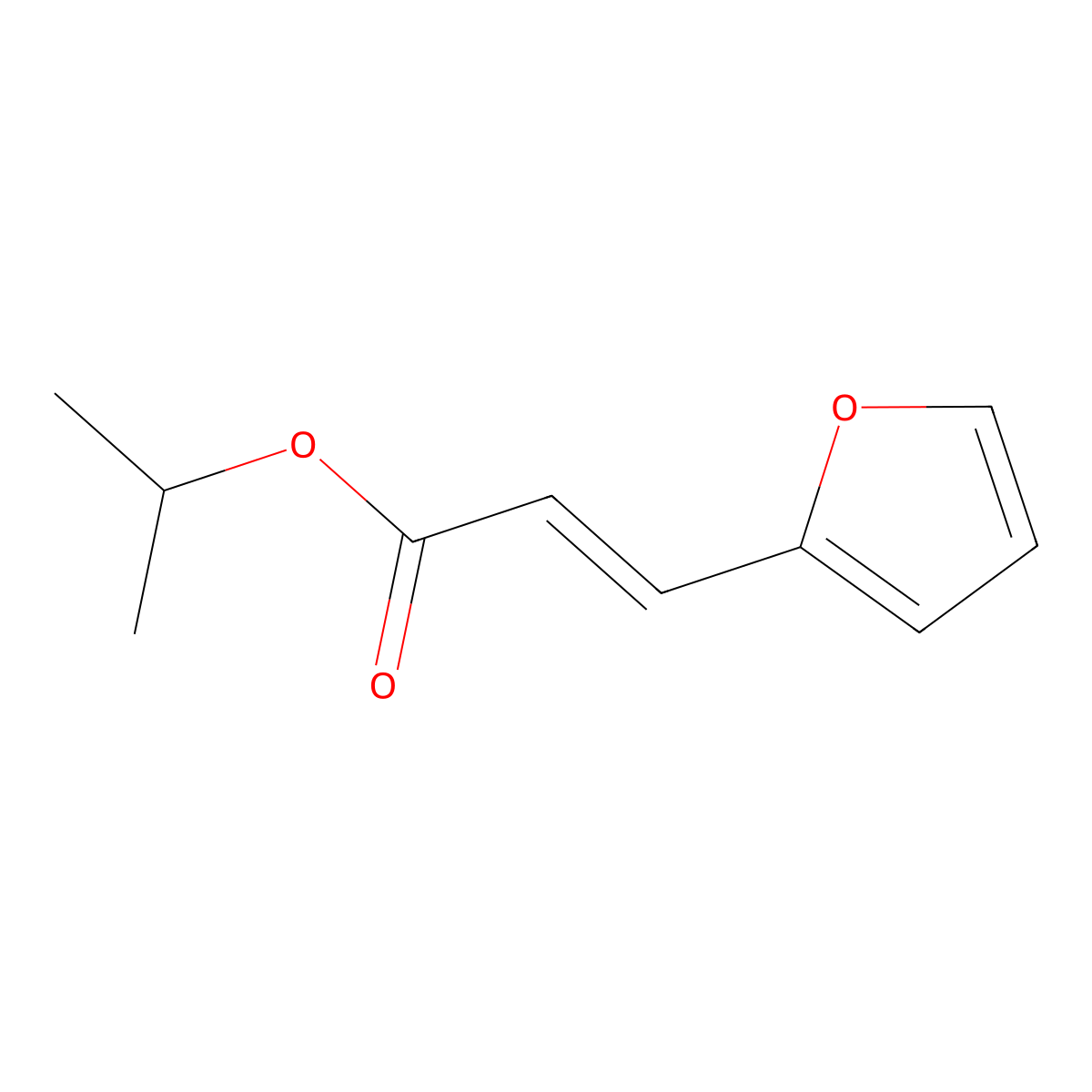 2-Propenoic acid, 3-(2-furanyl)-, 1-methylethyl ester molecular structure, CAS 72987-57-6