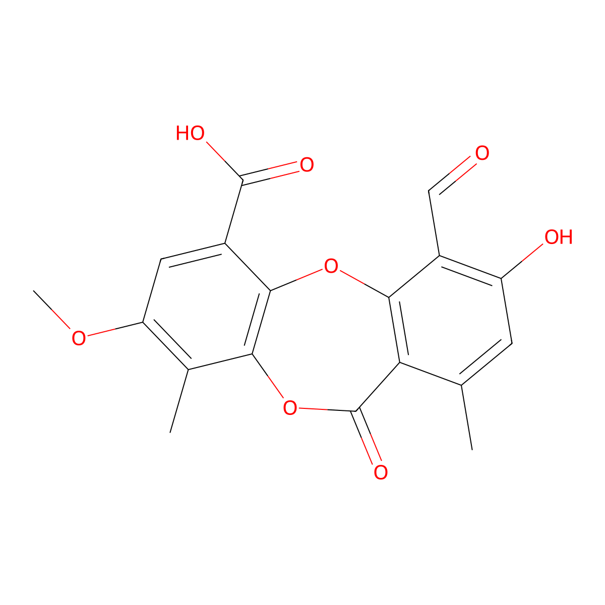 Psoromic Acid molecular structure, CAS 7299-11-8