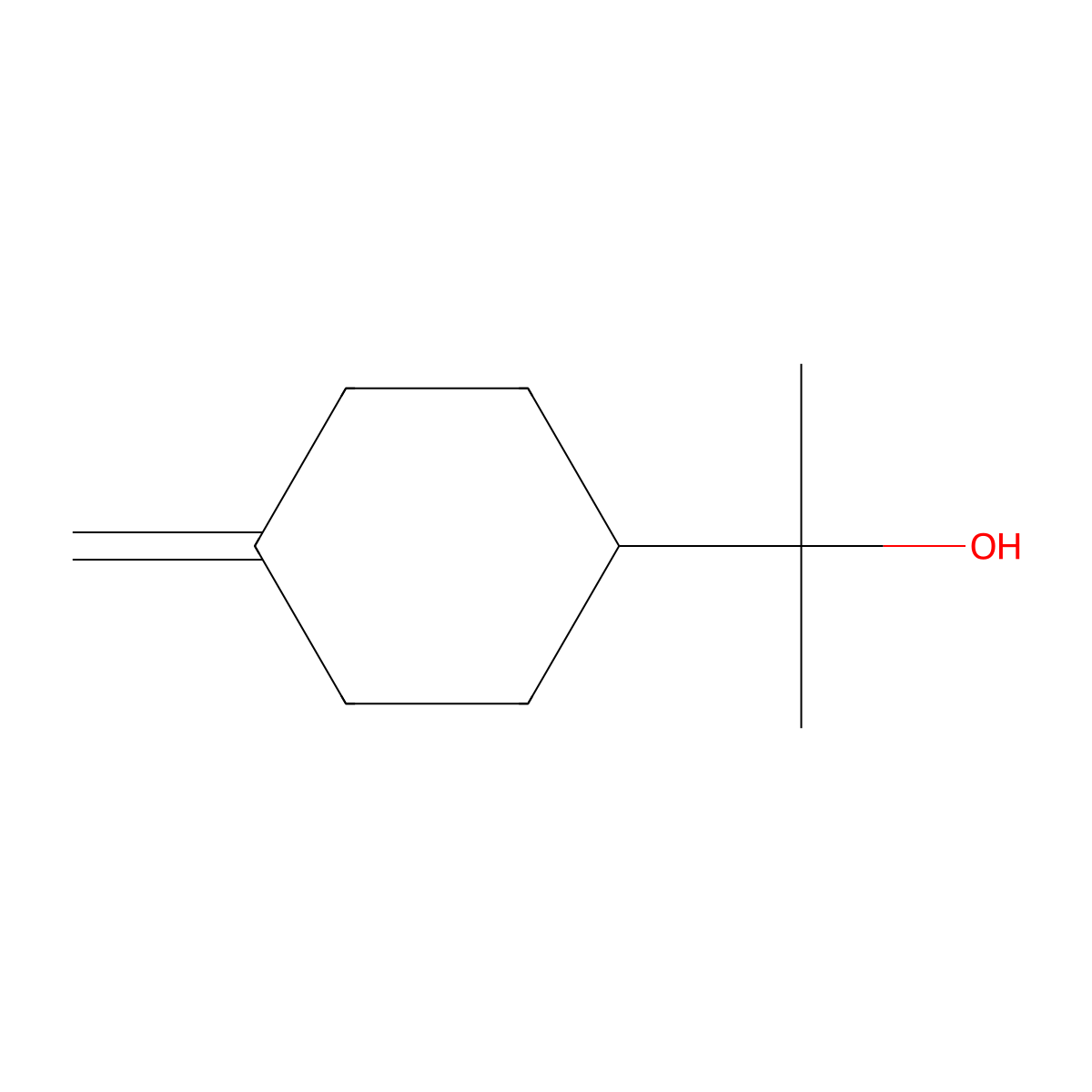 Delta-Terpineol molecular structure, CAS 7299-42-5
