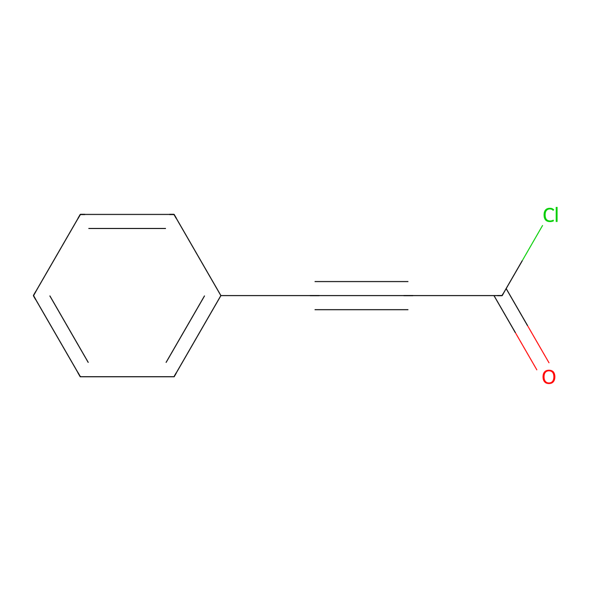2-Propynoyl chloride, 3-phenyl- molecular structure, CAS 7299-58-3