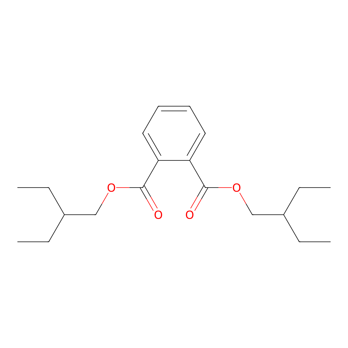 Bis(2-ethylbutyl) phthalate molecular structure, CAS 7299-89-0