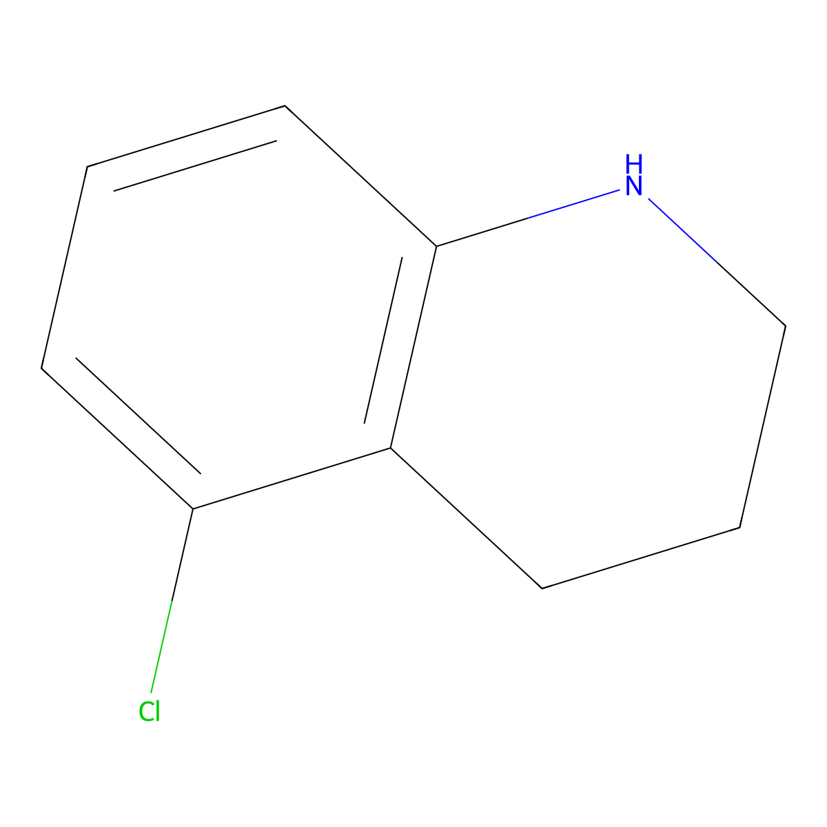 5-Chloro-1,2,3,4-tetrahydroquinoline molecular structure, CAS 72995-16-5